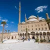 Mosque of Muhammad Ali (Alabaster Mosque) inside the Salah El-Din Citadel in Old Cairo, Egypt.