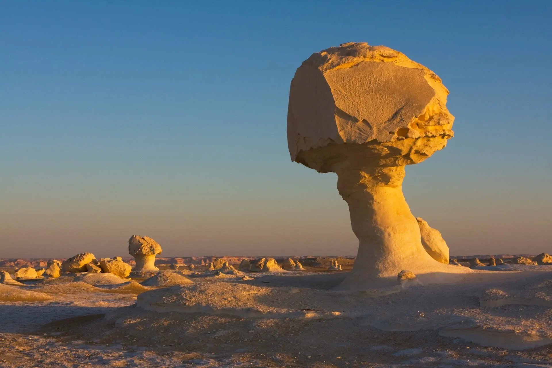 White desert in Egypt