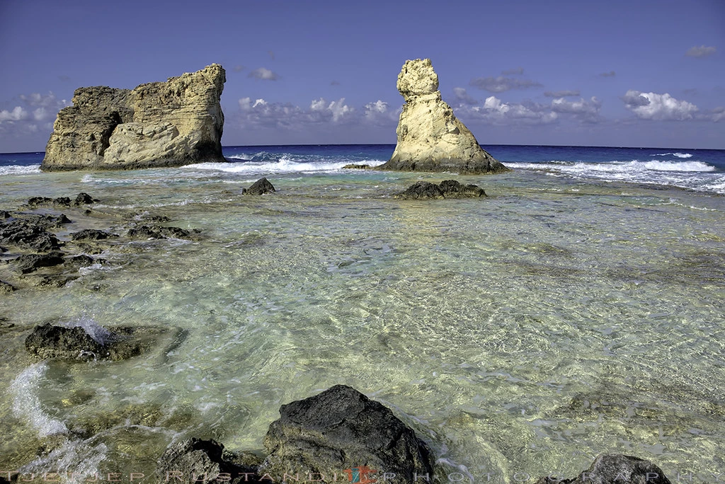 Crystal-clear turquoise waters and white sands at Cleopatra Beach in Marsa Matrouh, Egypt